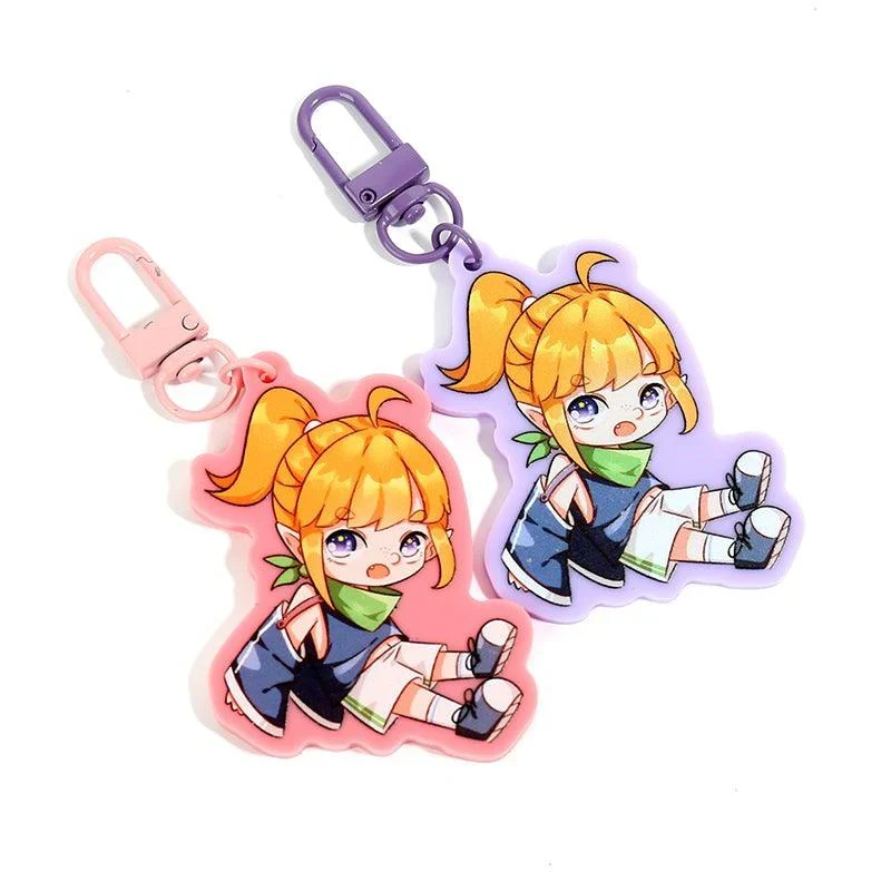 Custom Solid Colored Acrylic Keychains