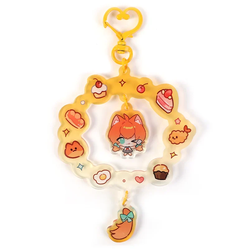 Custom Acrylic Wreath Dangling Shaker Keychains