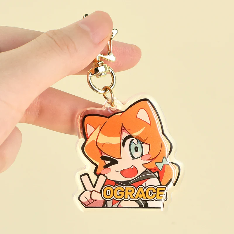 Custom Clear Acrylic Keychains Single Side Printing - Image 5