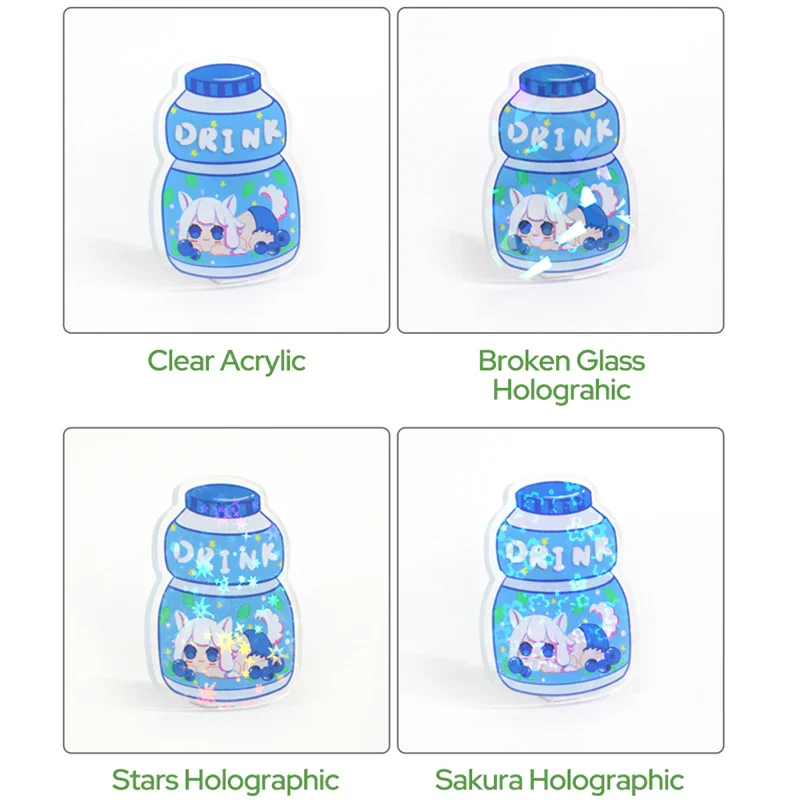 Custom Clear Acrylic Pins | New Deal - Image 2