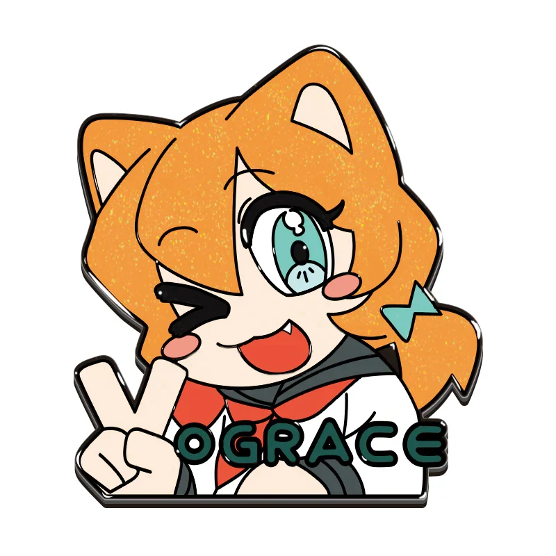 Custom Glitter Enamel Pins - Image 3