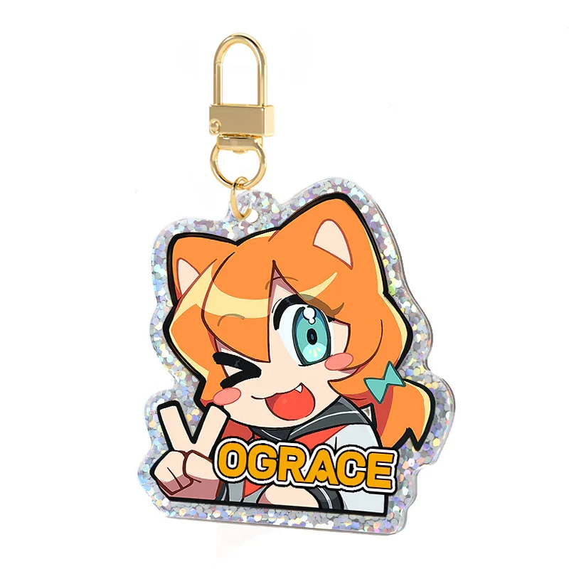 Custom Opaque Holographic Acrylic Keychains